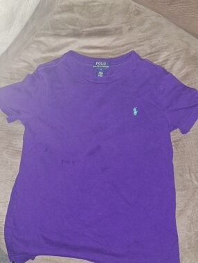 Polo by Ralph Lauren Kids Purple Tee with Teal Pony